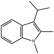 1,2-Dimethyl-3-isopropyl-1H-indole 结构式