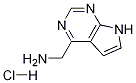 (7H-pyrrolo[2,3-d]pyriMidine-4-yl)MethanaMine HCl 结构式