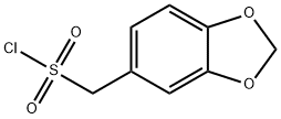 Benzo[1,3]dioxol-5-ylmethanesulfonyl chloride 结构式