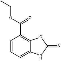 2-Mercaptobenzooxazole-7-carboxylic acid ethyl ester 结构式