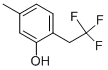 5-Methyl-2-(2,2,2-trifluoro-ethyl)-phenol 结构式