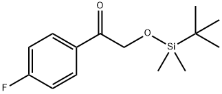 2-(tert-Butyl-dimethylsilanyloxy)-1-(4-fluorophenyl)-ethanone 结构式