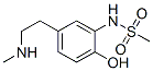 N-[2-hydroxy-5-(2-methylaminoethyl)phenyl]methanesulfonamide 结构式