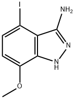 4-Iodo-7-methoxy-1H-indazol-3-ylamine 结构式