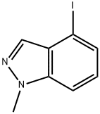 4-碘-1-甲基-1H-吲唑 结构式