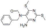 N-[4-amino-2,6-bis(methylsulfanyl)pyrimidin-5-yl]-N-benzyl-formamide 结构式