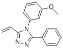 4-(3-METHOXYPHENYL)-3-PHENYL-5-VINYL-4H-1,2,4-TRIAZOLE 结构式