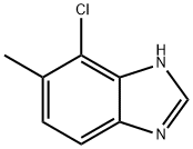 7-氯-6-甲基-1H-苯并咪唑 结构式