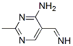 4-Pyrimidinamine, 5-(iminomethyl)-2-methyl- (9CI) 结构式