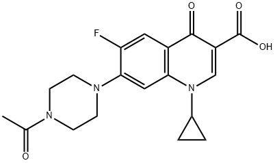 N-乙酰基环丙沙星 结构式