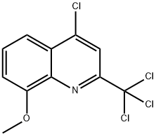 4-CHLORO-8-METHOXY-2-TRICHLOROMETHYL-QUINOLINE 结构式
