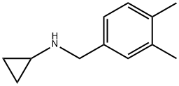 N-(3,4-DIMETHYLBENZYL)CYCLOPROPANAMINE 结构式