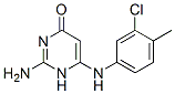 2-amino-6-[(3-chloro-4-methyl-phenyl)amino]-1H-pyrimidin-4-one 结构式