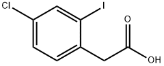 4-CHLORO-2-IODO-BENZENEACETIC ACID 结构式