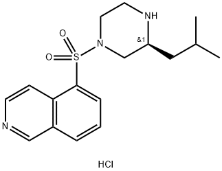 (S)-5-(3-Isobutyl-piperazine-1-sulfonyl)-isoquinoline dihydrochloride 结构式