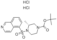 (R)-4-(Isoquinoline-5-sulfonyl)-3-methyl-piperazine-1-carboxylic acid tert-butyl ester dihydrochloride 结构式