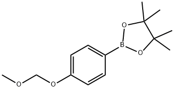 2-(4-METHOXYMETHOXY-PHENYL)-4,4,5,5-TETRAMETHYL-[1,3,2]DIOXABOROLANE 结构式