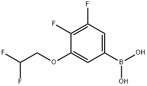 3-(2,2-difluoro-ethoxy)-4,5-difluoro-benzeneboronic acid 结构式