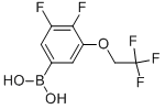 3-(2,2,2-trifluoro-ethoxy)-4,5-difluoro-benzeneboronic acid 结构式