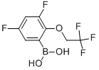 2-(2,2,2-trifluoro-ethoxy)-3,5-difluoro-benzeneboronic acid 结构式