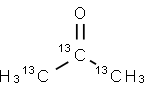 丙酮-13C3 结构式