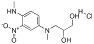 3-(N-methyl-N-(4-methylamino-3-nitrophenyl)amino)propane-1,2-diol hydrochloride 结构式