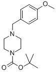 1-(4-甲氧基苄基)哌嗪-1-甲酸叔丁酯 结构式
