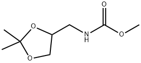 Carbamic  acid,  N-[(2,2-dimethyl-1,3-dioxolan-4-yl)methyl]-,  methyl  ester 结构式