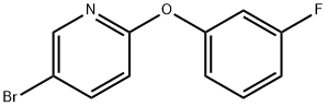 5-溴-2-(3-氟苯氧基)吡啶 结构式