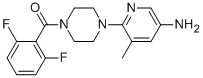 [4-(5-AMINO-3-METHYLPYRIDIN-2-YL)PIPERAZIN-1-YL](2,6-DIFLUOROPHENYL)METHANONE 结构式