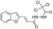 NBETA2BENZOFURANYLACRYLOYLTRICHLOROACETOHYDRAZIDE 结构式