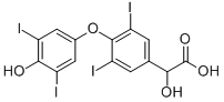 Α-羟基四碘甲状腺乙酸 结构式