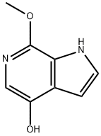 4-Hydroxy-7-methoxy-6-azaindole 结构式