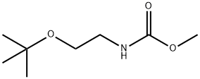 Carbamic  acid,  N-[2-(1,1-dimethylethoxy)ethyl]-,  methyl  ester 结构式