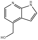 1H-吡咯并[2,3-B]吡啶-4-甲醇 结构式