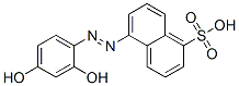 5-[(2,4-dihydroxyphenyl)azo]naphthalene-1-sulphonic acid  结构式