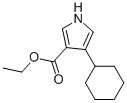4-CYCLOHEXYL-1H-PYRROLE-3-CARBOXYLIC ACID ETHYL ESTER 结构式