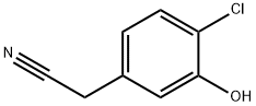 (4-CHLORO-3-HYDROXYPHENYL)ACETONITRILE 结构式