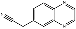 6-Quinoxalineacetonitrile 结构式