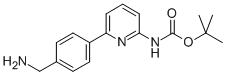 6-[4-(AMINOMETHYL)PHENYL]-2-(BOC-AMINO)-PYRIDINE 结构式