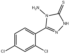 4-氨基-5-(2,4-二氯-苯基)-4H-[1,2,4]三唑-3-硫醇 结构式