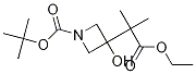 tert-butyl 3-(1-ethoxy-2-Methyl-1-oxopropan-2-yl)-3-hydroxyazetidine-1-carboxylate 结构式