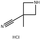 3-甲基-3-氰基氮杂环丁烷盐酸盐 结构式