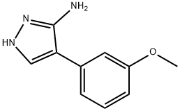 4-(3-甲氧苯基)-1H-吡唑-5-胺二盐酸盐 结构式