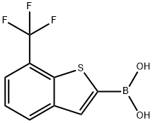 7-(TRIFLUOROMETHYL)BENZO[B]THIEN-2-YL BORONIC ACID 结构式