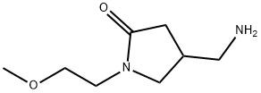 4-(氨基甲基)-1-(2-甲氧基乙基)吡咯烷-2-酮 结构式