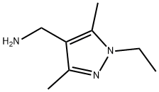 (1-乙基-3,5-二甲基-1H-吡唑-4-基)甲胺 结构式