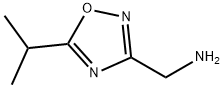 (5-异丙基-1,2,4-噁二唑-3-基)甲胺 结构式