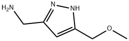1H-Pyrazole-3-MethanaMine, 5-(MethoxyMethyl)- 结构式