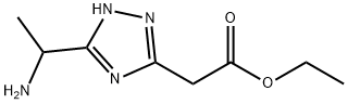 5-(1-氨基乙基)-1H-1,2,4-三氮唑-3-乙酸乙酯 结构式